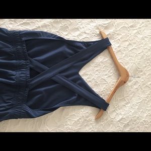 COPY - Albion Jumpsuit Romper in Slate Blue Medium Tall